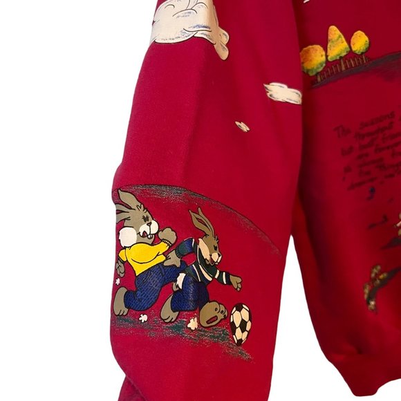 Northern Getaway Sweatshirt Girls Sm Playful Kitten Mice Dogs Best Friends Pink - Picture 4 of 13